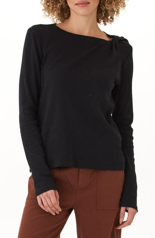 Threads 4 Thought Francine Texture Slub Long Sleeve T-shirt In Black