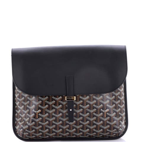 Coursier Messenger Bag Coated Canvas and Leather