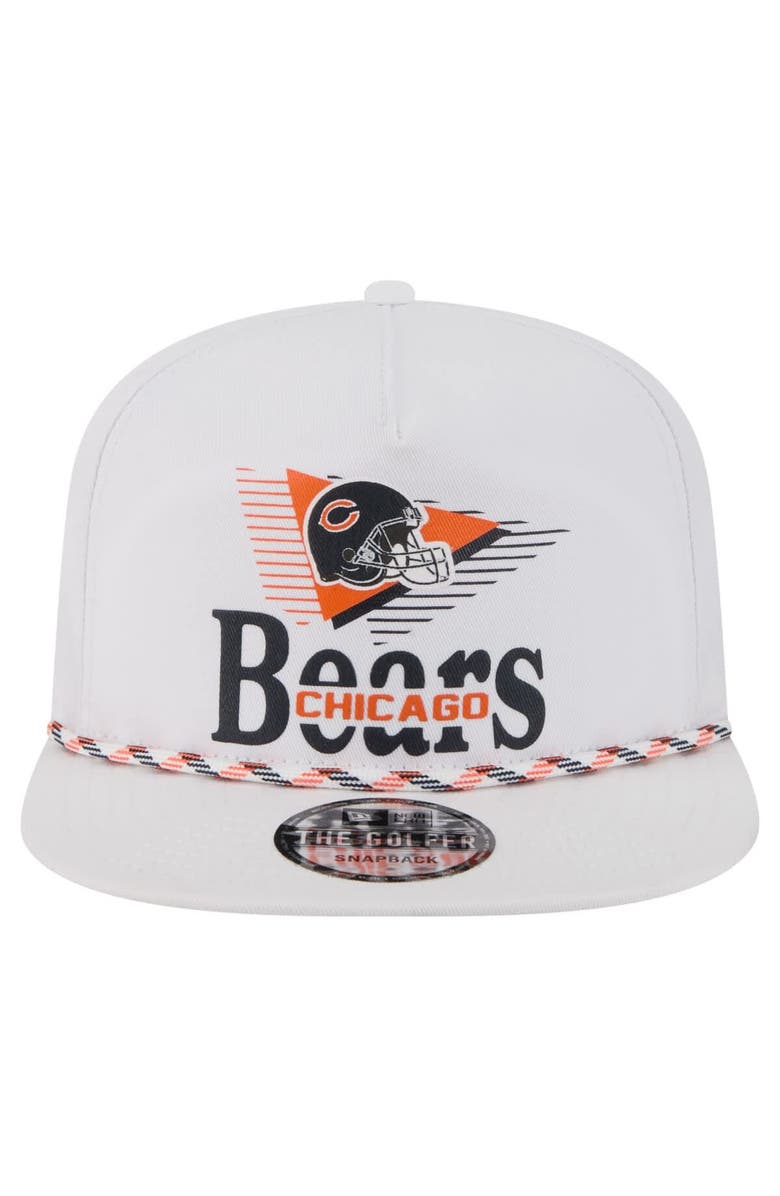 New Era Men's New Era White Chicago Bears Collide Golfer Snapback Hat, Alternate, color, 
