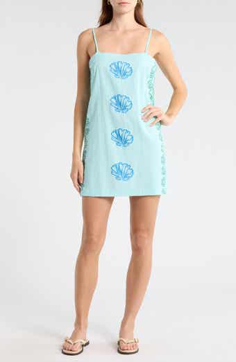 Sunburst Spaghetti Strap Minidress