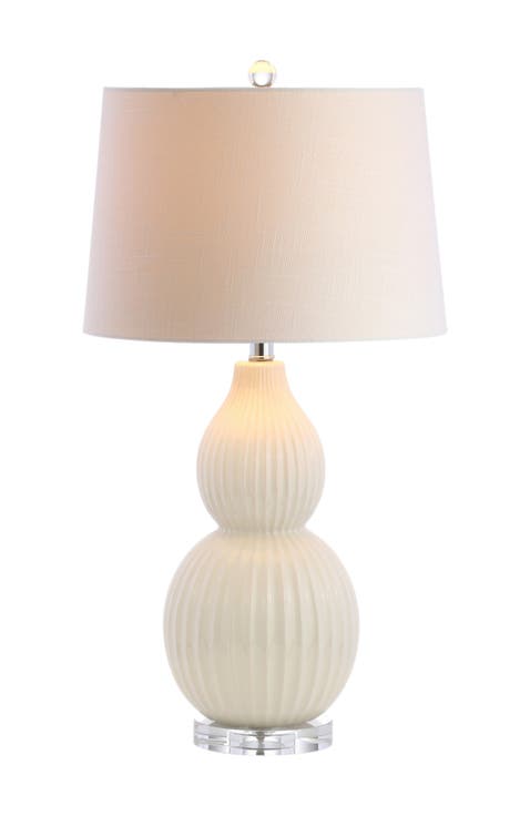 Thatcher 28.25" Contemporary Transitional Ceramic LED Table Lamp