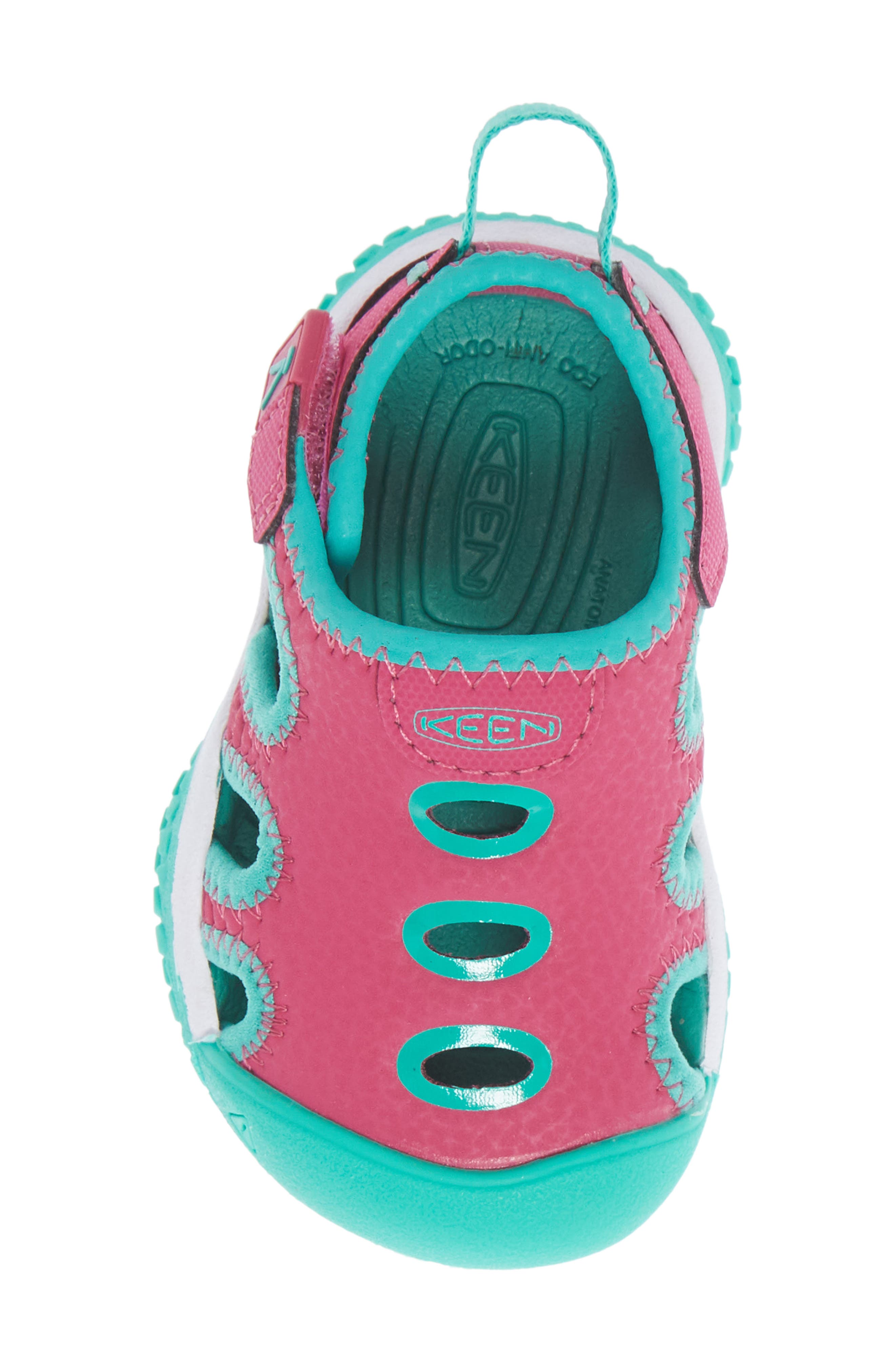 Stingray Sandal, Alternate, color, VERY BERRY/ PEACOCK GREEN