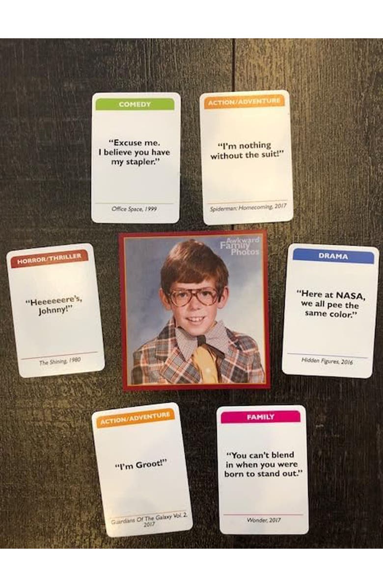 ALL THINGS EQUAL Awkward Family Photos Greatest Hits Card Game, Alternate, color, Multicolored