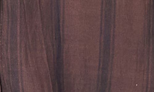 Blu Pepper Button Front Stripe Shirt In Brown