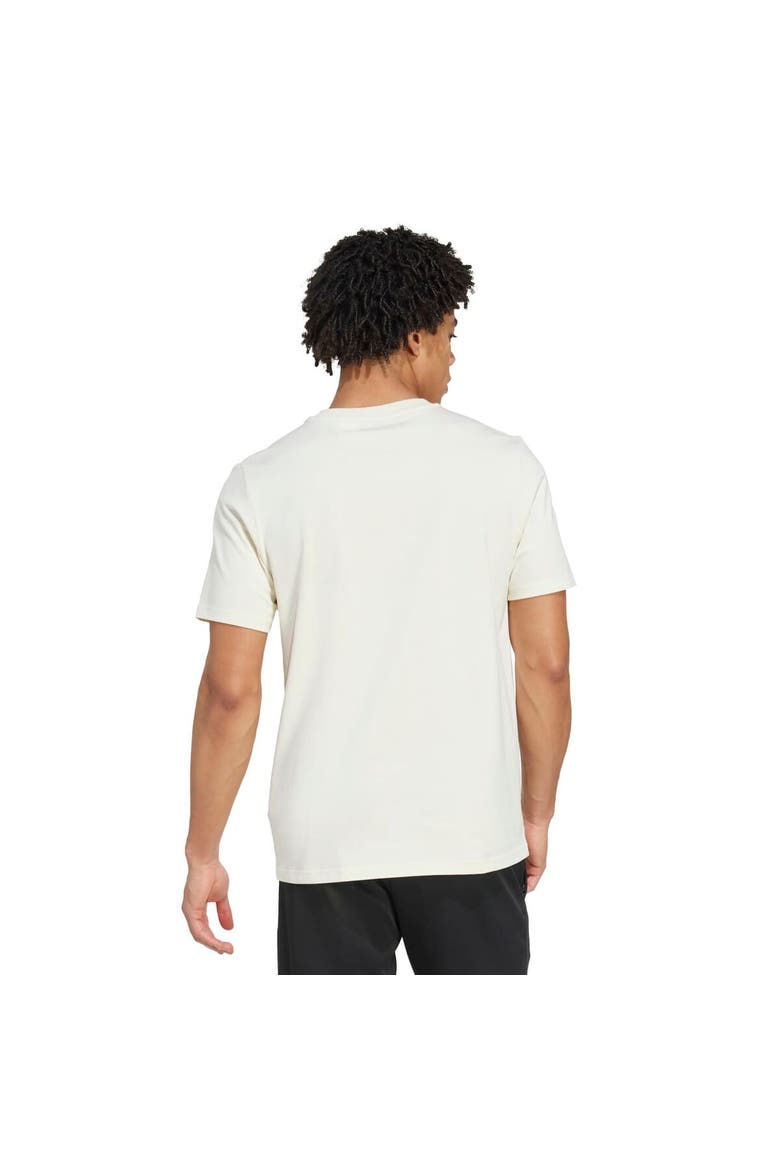 Men's adidas  Cream CR Flamengo Three-Stripes Wordmark T-Shirt, Alternate, color, Cream