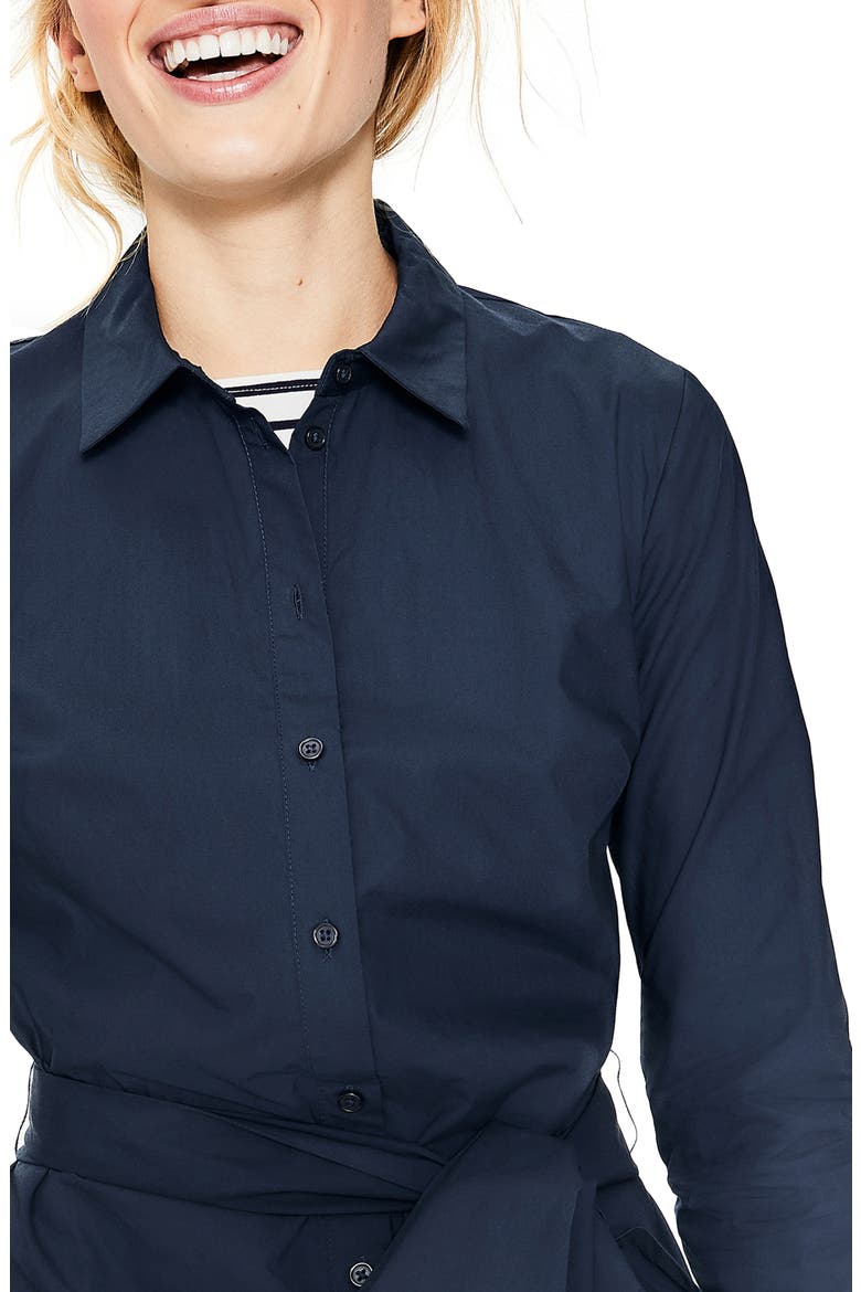 Long Sleeve Shirtdress, Alternate, color, NAVY