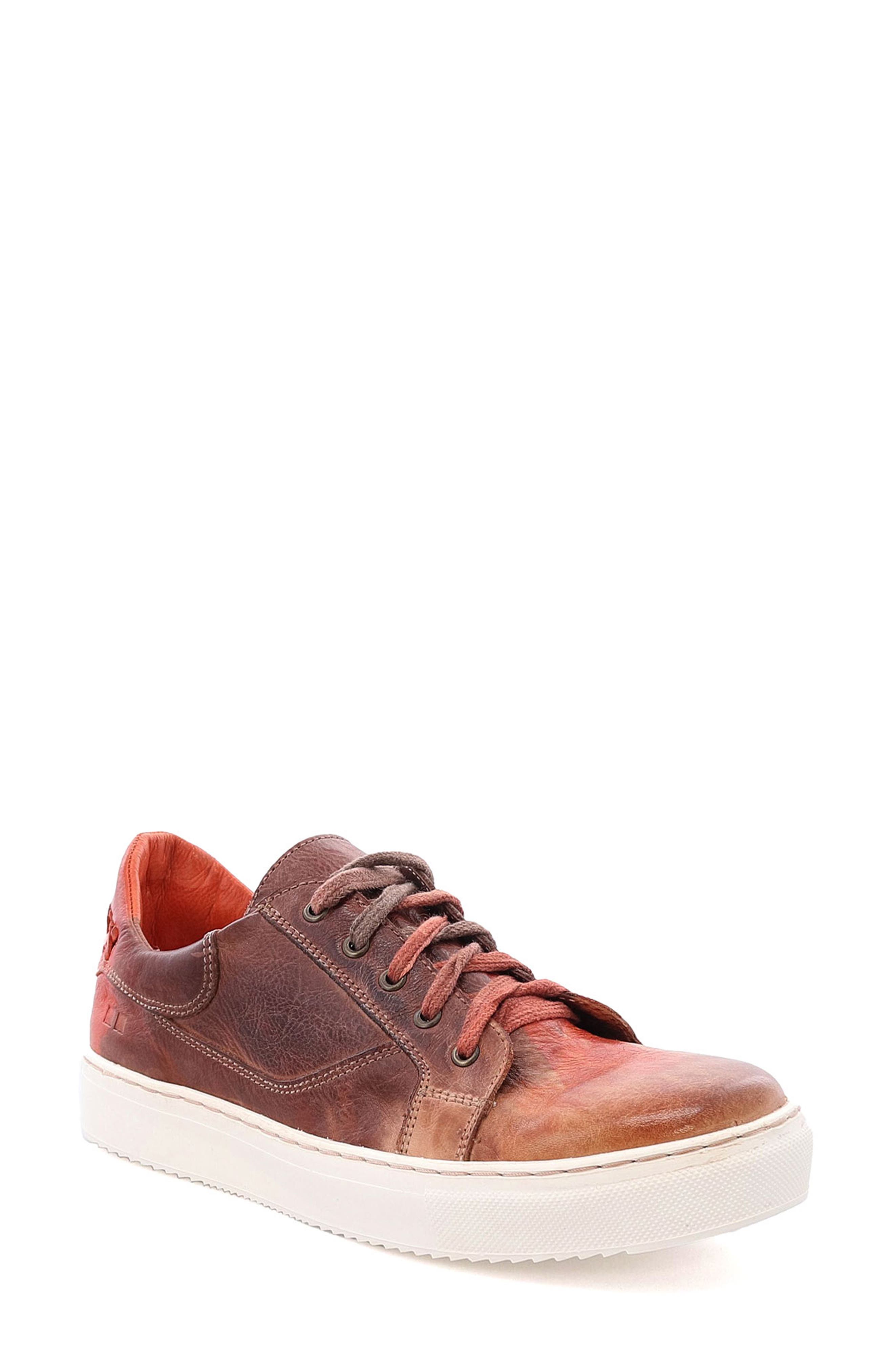 Azeli Leather Sneaker, Main, color, DESERT SUNSET
