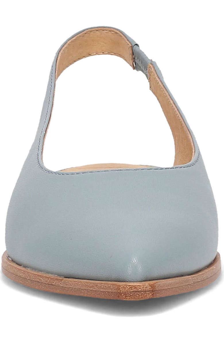 Frye Kenzie Pointed Toe Slingback Flat, Alternate, color, Steel Blue