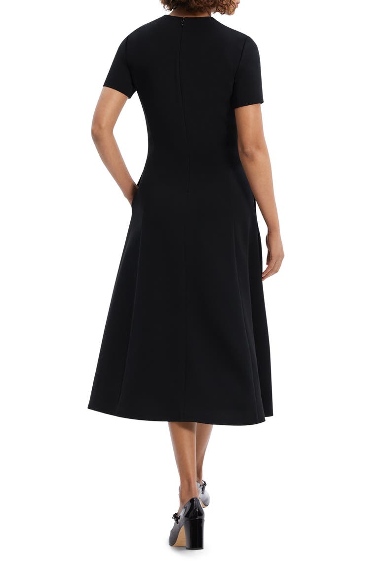 Flare A-Line Dress, Alternate, color, BLK