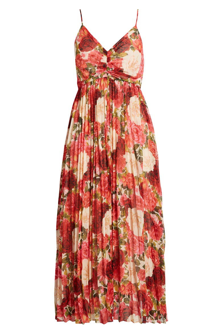 Floral Print Smocked Back Sundress, Alternate, color, PINK MULTI