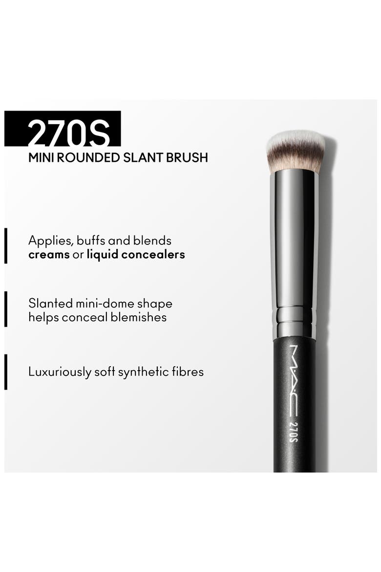 270S Mini Rounded Slant Makeup Brush, Alternate, color, NO COLOR