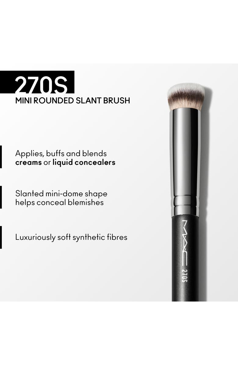 MAC Cosmetics 270S Mini Rounded Slant Makeup Brush, Alternate, color,