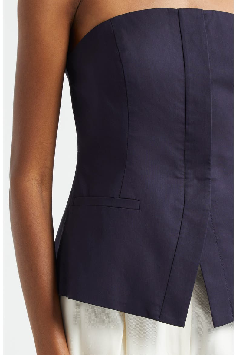 Renee Strapless Top, Alternate, color, MARITIME NAVY