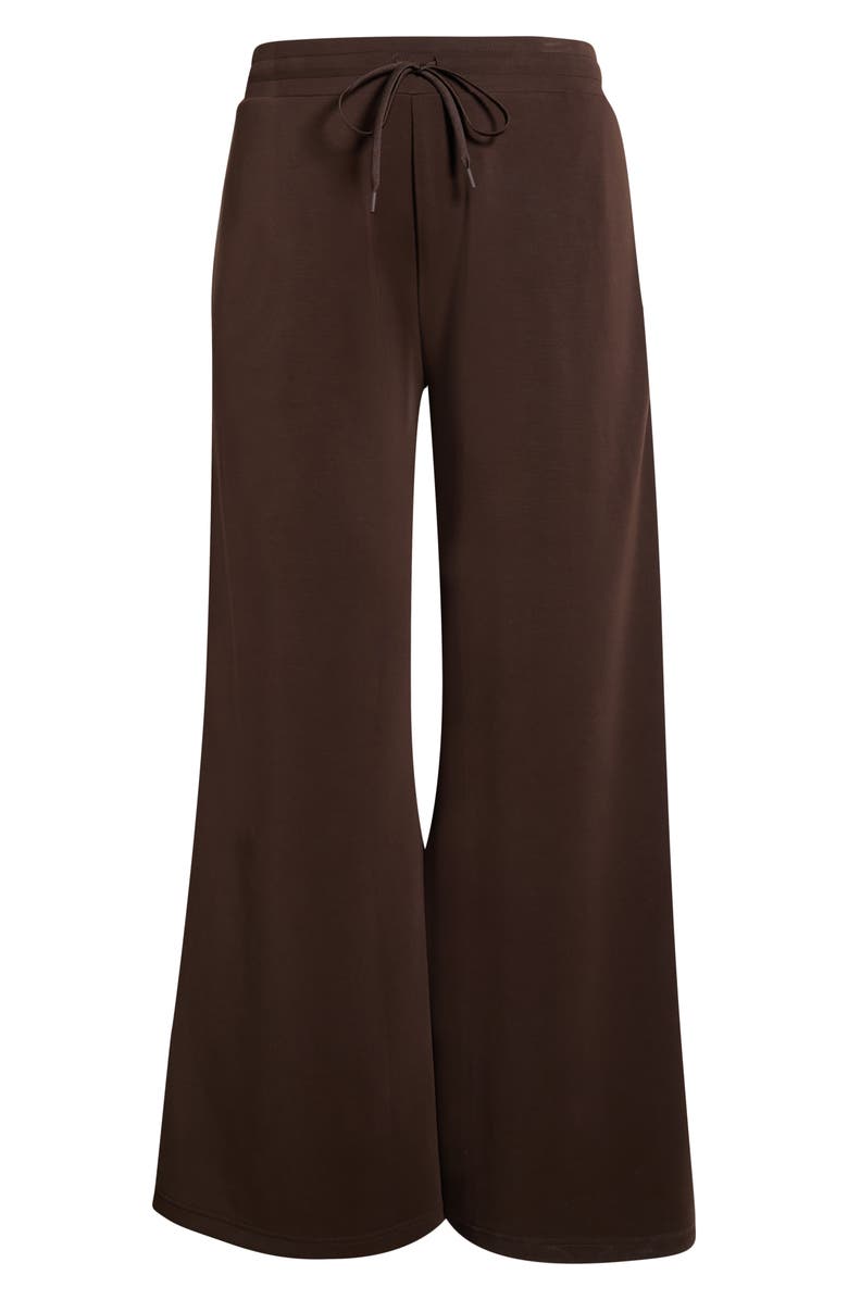 Zella Soft Luxe Wide Leg Pants, Alternate, color, Brown Mole'