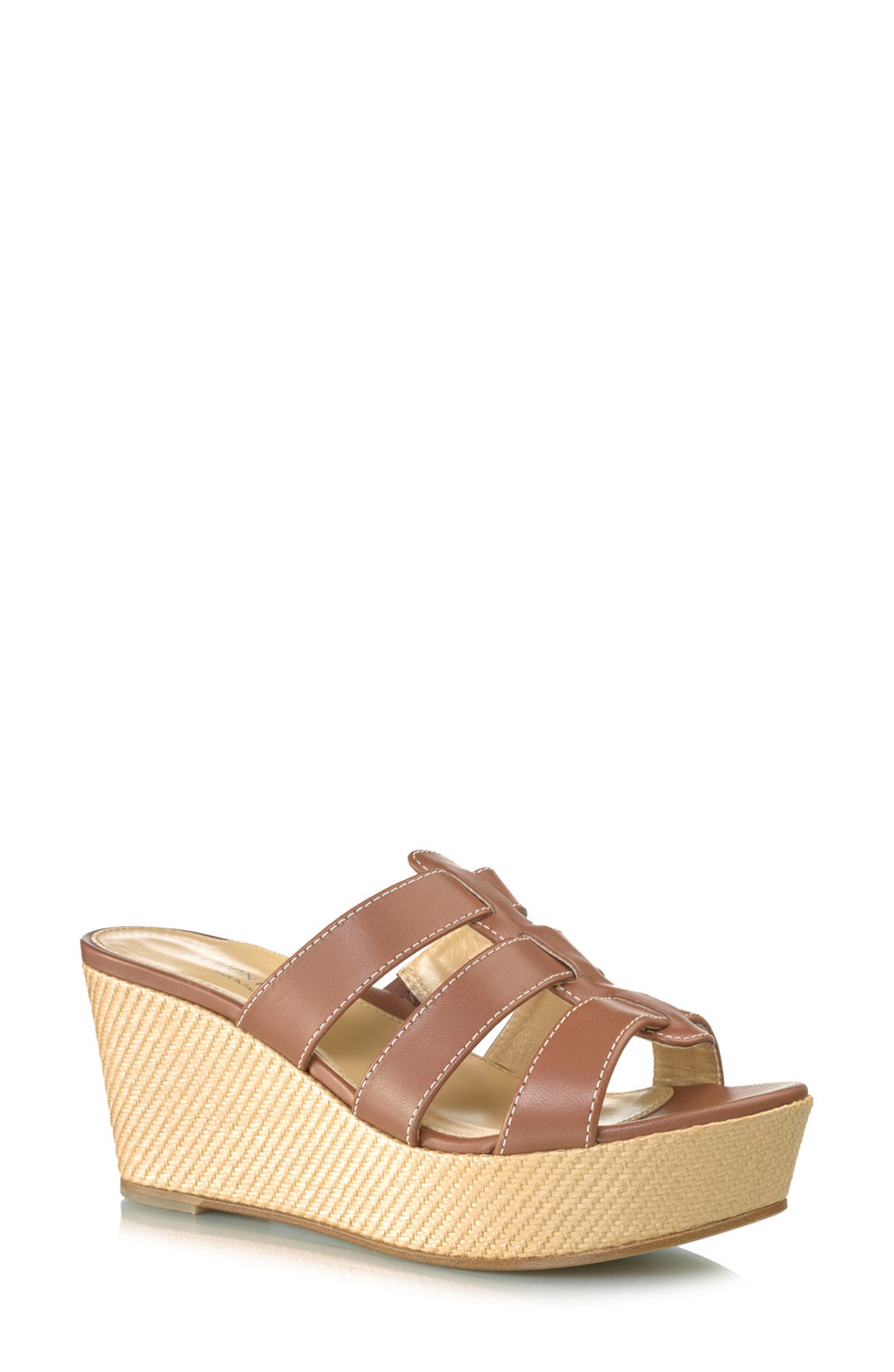 MARION PARKE Page Platform Wedge Slide Sandal, Main, color, 