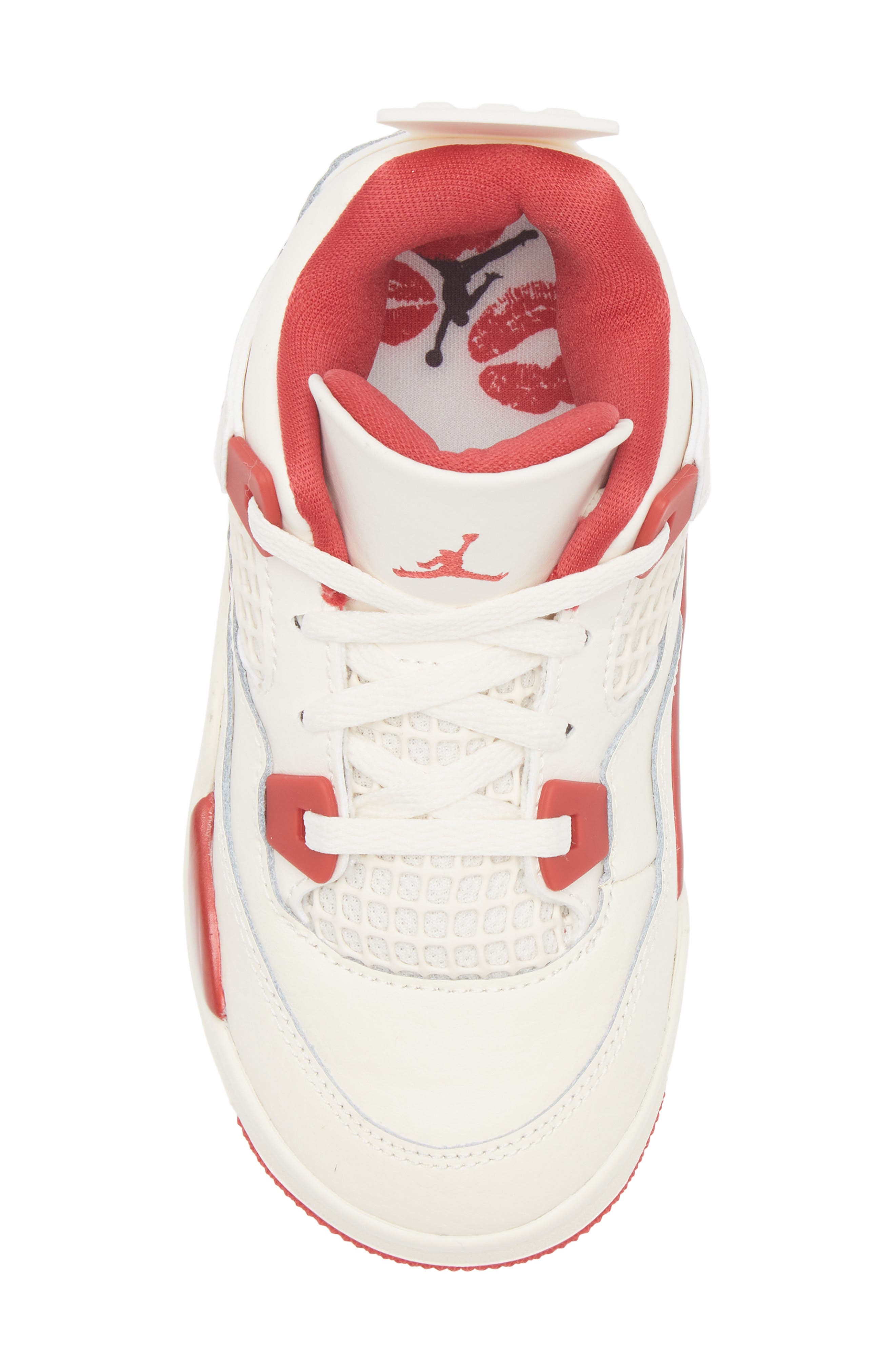 Jordan Kids' Jordan 4 Retro Sneaker, Alternate, color, Pale Ivory/ Sierra Red