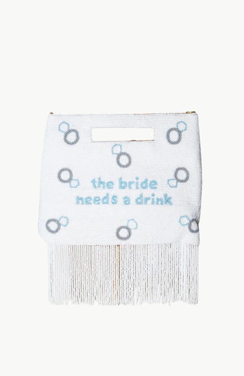 The Bride Needs a Drink Handle Pouch, Fringe