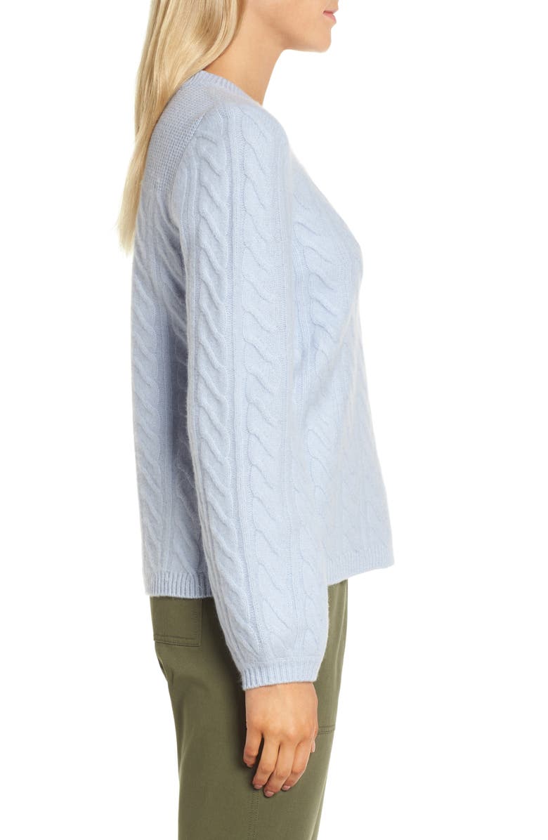 Nordstrom Signature Cable Cashmere Sweater, Alternate, color, 