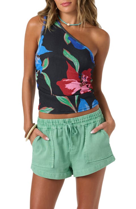 Celeste Floral One-Shoulder Top