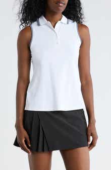 Peter Millar Canterbury Tipped Sport Mesh Sleeveless Polo