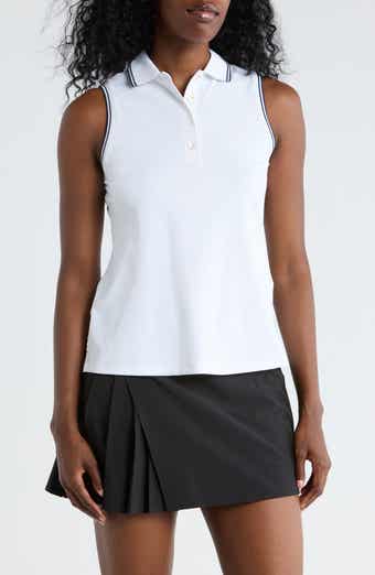 Peter Millar Canterbury Tipped Sport Mesh Sleeveless Polo