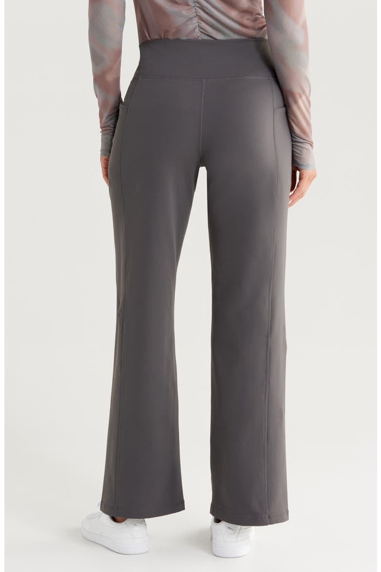 Zelfit High Waist Wide Leg Pocket Pants, Alternate, color, GREY FORGED