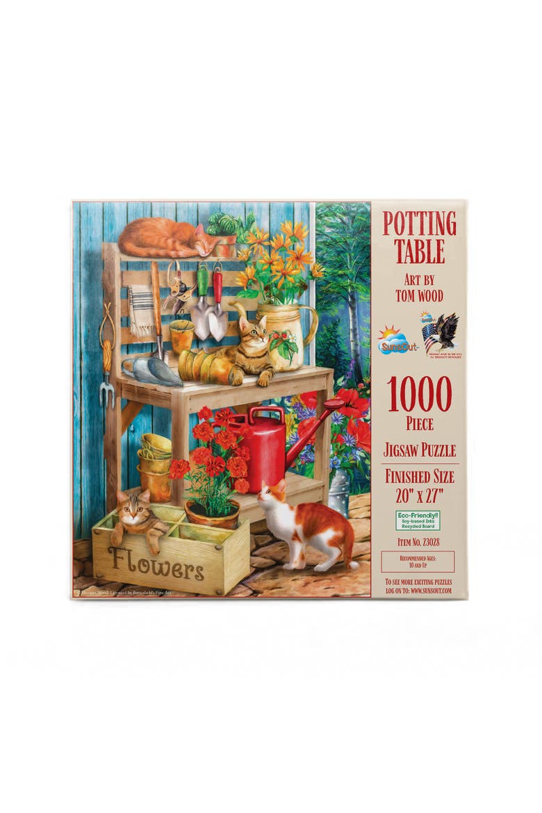 Potting Table 1000 piece Jigsaw Puzzle for Adults, Alternate, color, Multicolor