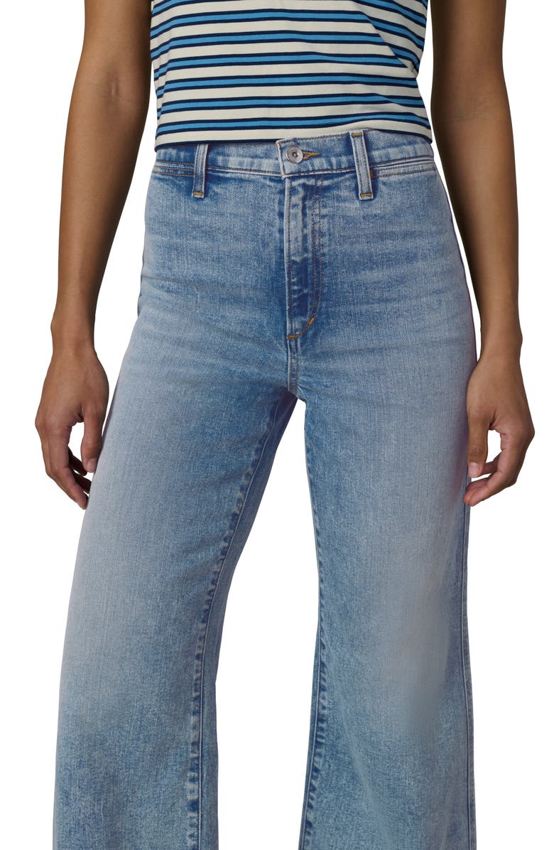 Joe's The Mia Welt Pocket High Waist Ankle Wide Leg Jeans, Alternate, color, Vernal