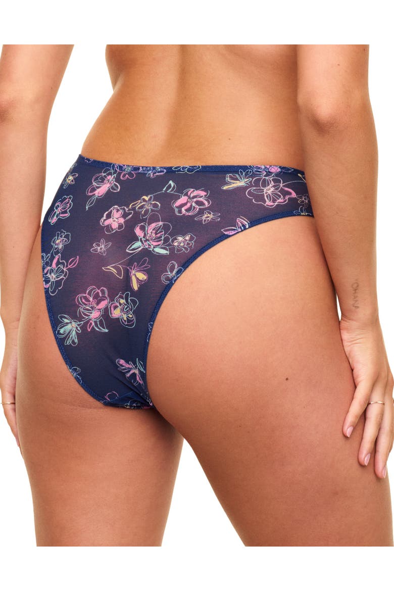 Prisma Brazilian Panties, Alternate, color, Floral blue