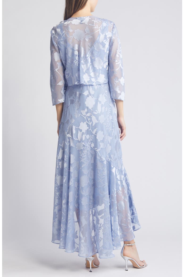 alex evenings jacquard tea length jacket dress Tea-Length Two-Piece Jacquard Jacket Dress