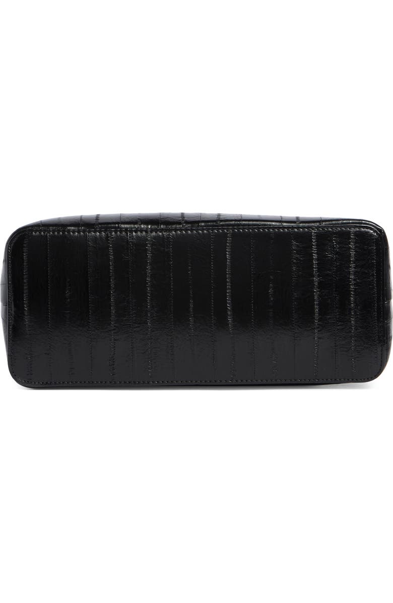 Tahari Keeley Faux Leather Satchel, Alternate, color, Black