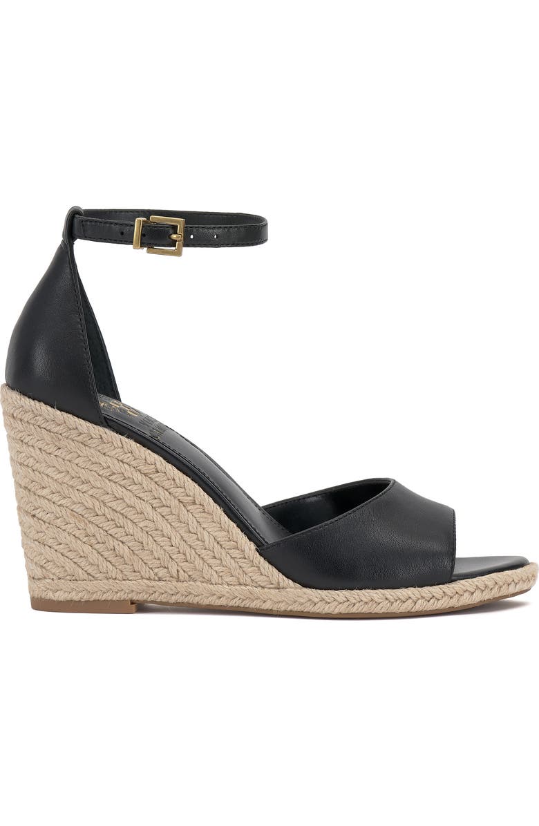 Vince Camuto Felyn Espadrille Wedge Sandal, Alternate, color, Black/ Black