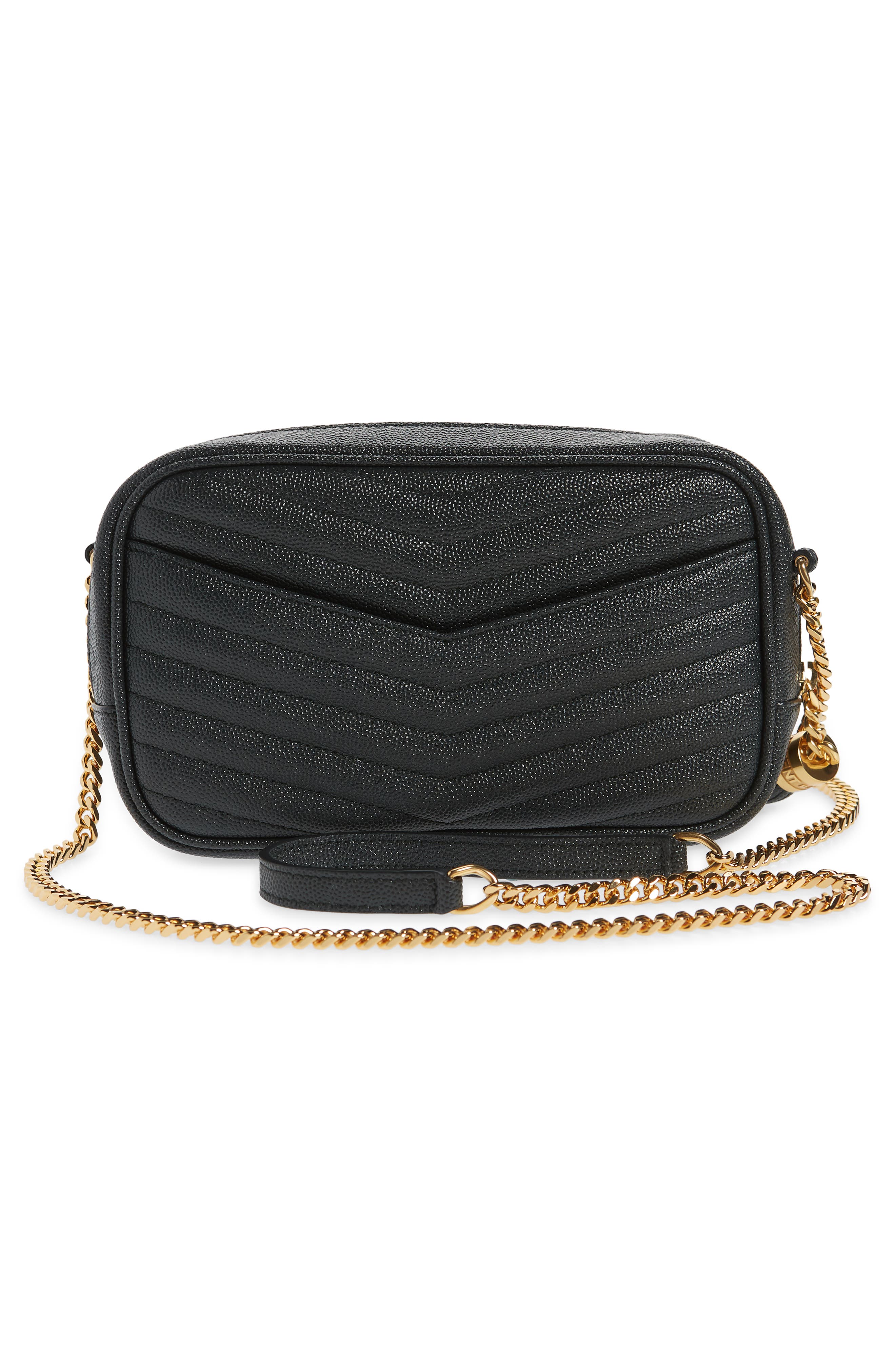 Mini Lou Quilted Leather Camera Bag, Alternate, color, DEEP GREEN