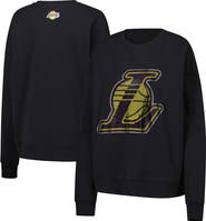 Terez Women's Terez Black Los Angeles Lakers Gemstone Logo Pullover Sweatshirt