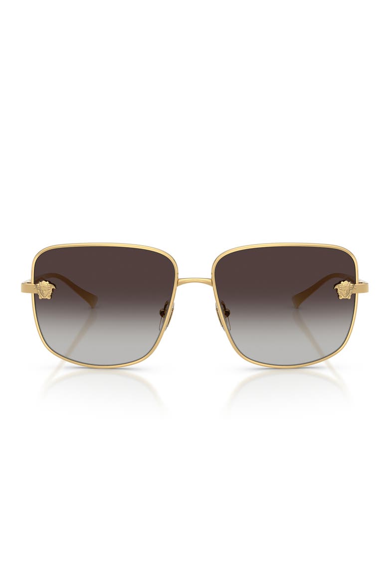 59mm Square Sunglasses, Main, color, GOLD / GREY GRADIENT