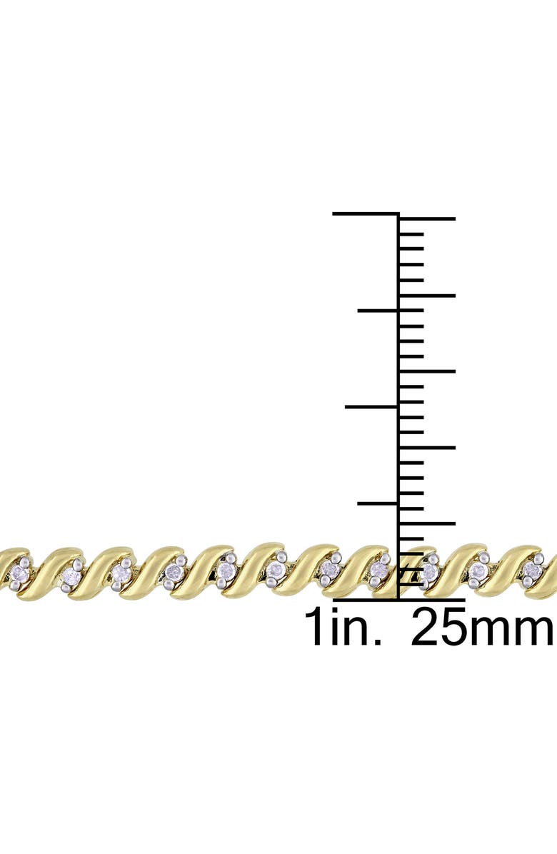 DELMAR Set Of 3 Diamond Slider Bracelets - 0.73ct., Alternate, color, Silver Multi