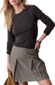 Marine Layer Mini Rib Long Sleeve Crewneck Tee