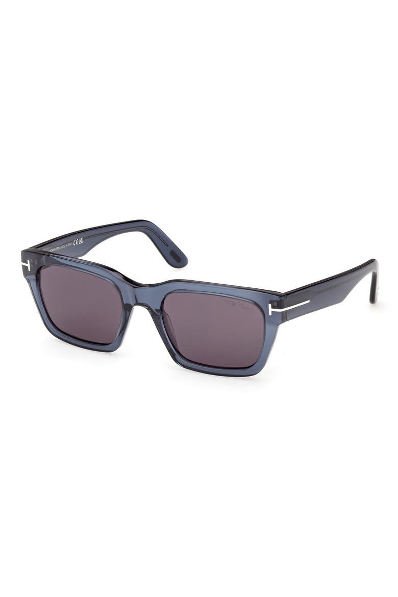 Andy 53mm Square Sunglasses, Alternate, color, TRANSPARENT NAVY BLUE/ SMOKE