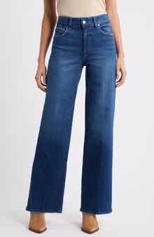 PAIGE Sasha High Waist Wide Leg Jeans