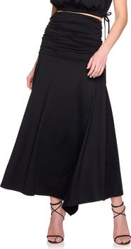 Susana Monaco Gathered Midi Skirt