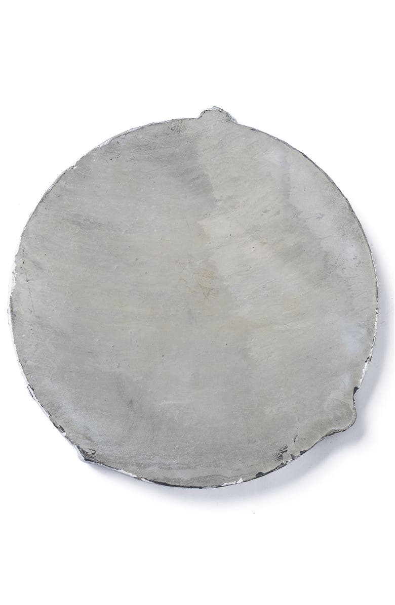 Glitzhome Set of 2 Cement Blue and Purple Hydrangea Textured Stepping Stones, Alternate, color, Blue