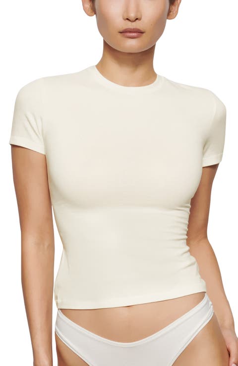 Stretch Cotton Jersey T-Shirt (Regular 
Plus)