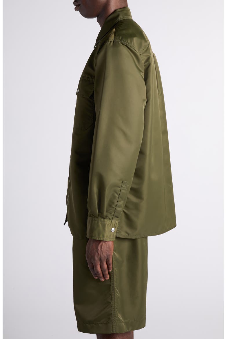 Water Repellent Nylon Zip Overshirt, Alternate, color, 3293 SHRUB
