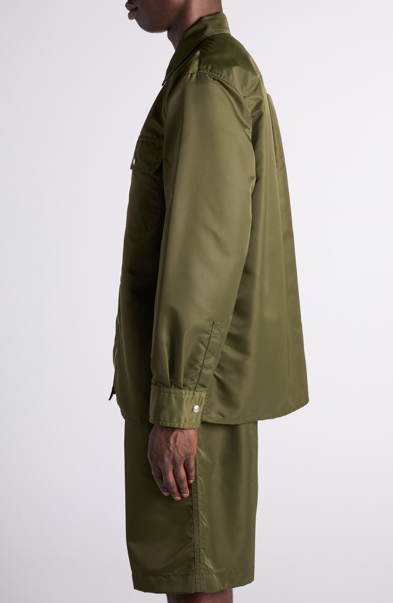 Bottega Veneta Water Repellent Nylon Zip Overshirt, Alternate, color, 3293 Shrub
