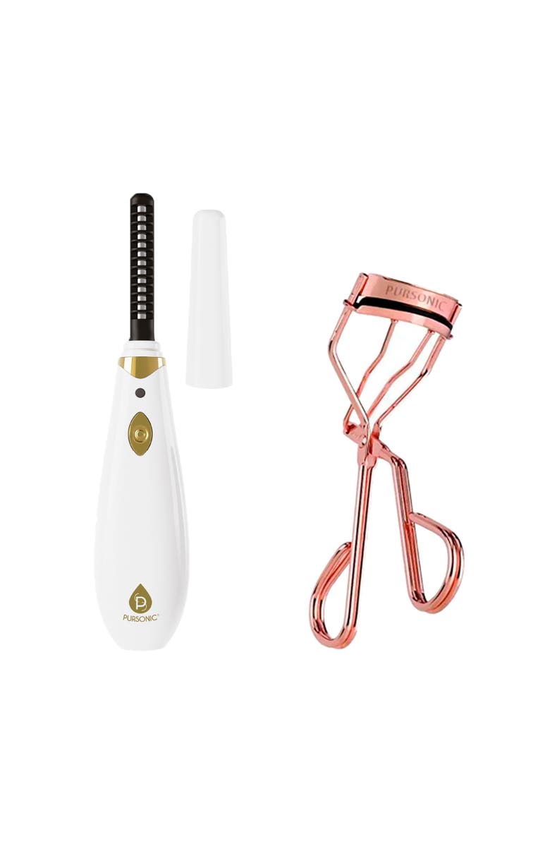 PURSONIC The Ultimate Eye Lash Transformation Bundle Effortless Curl & Definition, Main, color, White