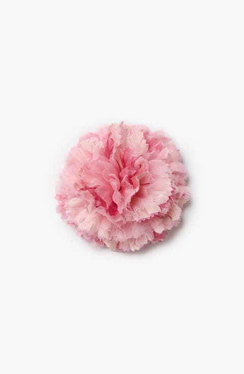 The Light Pink Carnation Floral Brooch