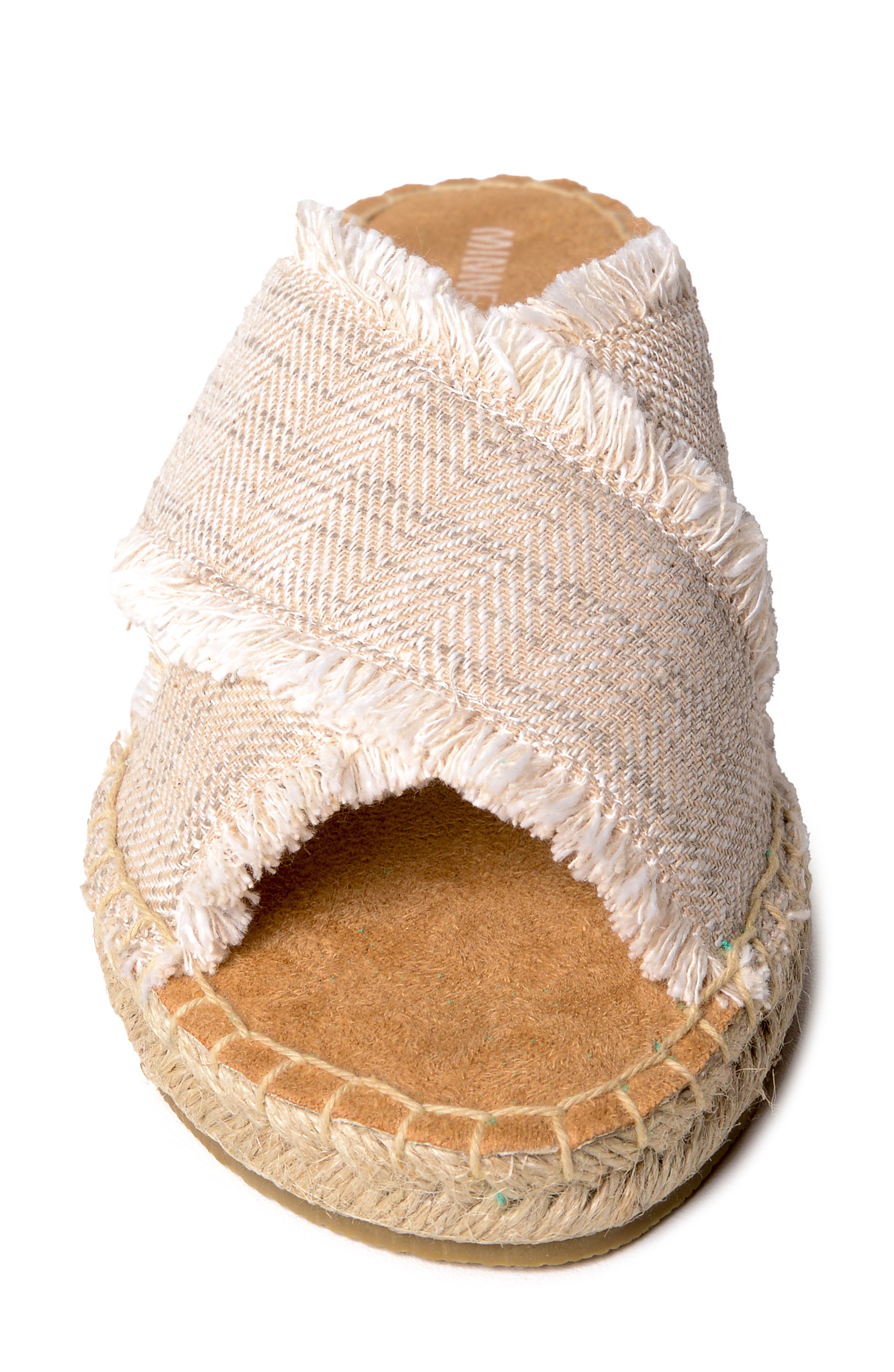 Minnetonka Pepper Espadrille Slide Sandal, Alternate, color, 