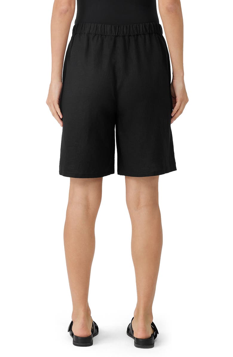 Eileen Fisher Drawstring Organic Linen Shorts, Alternate, color, 