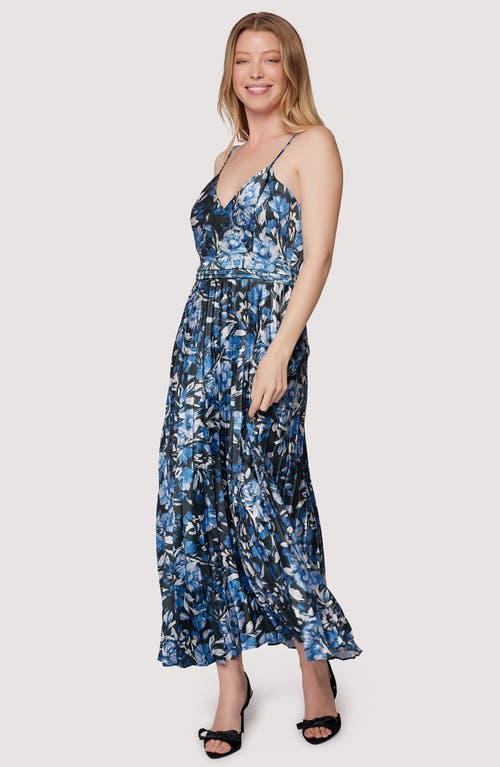 Lost + Wander Parisian Bleu Maxi Dress In Blue-floral-multi