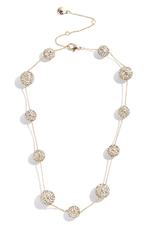 Blair Crystal Spehere Station Necklace